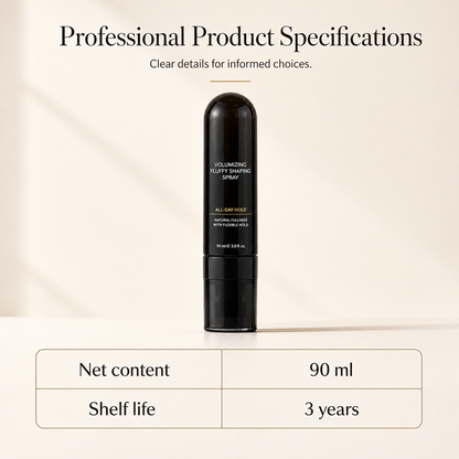 90ml Fluffy Hair Shaping Spray Long Lasting Volumizing Mist with Peach Fragrance
